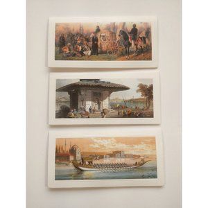 Lot of 3 Jean Brindesi Beautiful Greeting Cards  Constantinople / Istanbul RARE